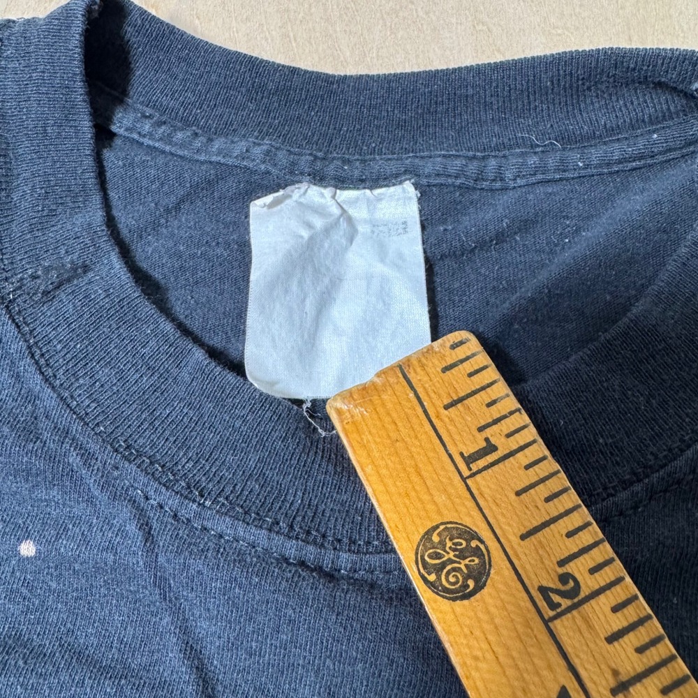 Vintage DAI? Apple‎ Graphic T Shirt Black Short Sleeve Menswear - Picture 4 of 7